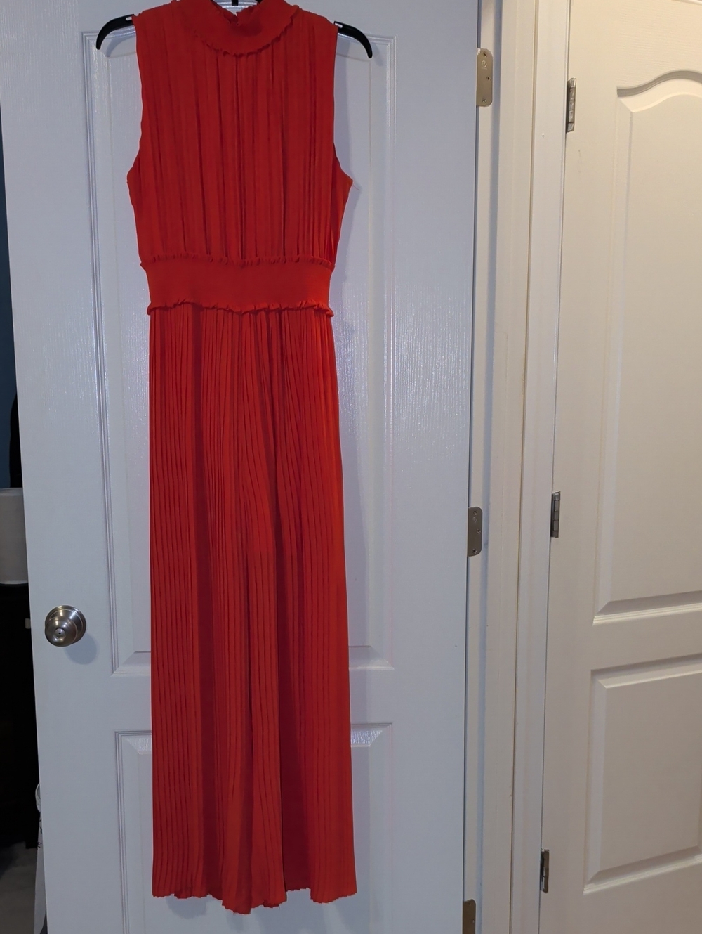 Nanette Lepore Sleeveless Pleated Jumpsuit in Bright Red
